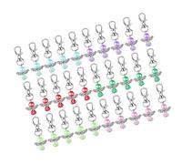 Haodream 30Pcs Blessing Keychains with Keyring for Teacher Guest Baby Showers Birthday Wedding Christening Giveaway Random Color Holder