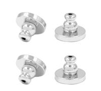 Haodream 4Pcs Big Earring Lifters Versatile Earring Stoppers Backings Pierced Ear Backs Hypoallergenical Nut Studs Backs