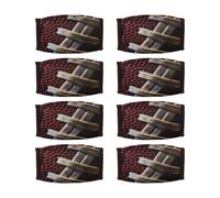 Haodream 8Pcs Ventilated Football Chin Protectors Sweat Immune Jaw Sentries Permanent for Training and Contests Football Chin Sentries for Adults Youth Training Games