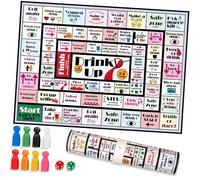 Haodream Bachelorettes Party Drinking Game Mats Rubber Tabletop for Group Activity and Social Gatherings Bachelors Party Entertainment Mats