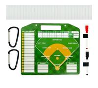 Haodream Baseball Strategy Clipboard Coaches Board Dry Erases Clipboard for Recreation Practice Easy to Use Double Sided Baseball Lineups Board
