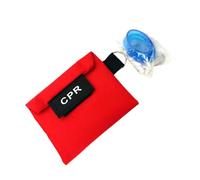 Haodream Clear CPR Respiratory with Keyring for Easy Single Valving Comfortable Wear for Emergencies Portable Faces Shield