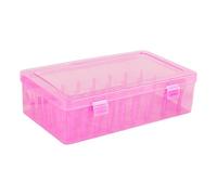 Haodream Clear Thread Spool Box 42 Spools Organizers Bobbin Storage Case for Small Large Sewing Storage Container