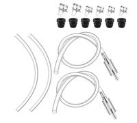 Haodream Clutches Brake Fluid Bleeder Hose Motorcycle Bleeder Set With Caps And Clamp Hydraulic Systems Bleeding Tool Way Check Valves