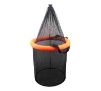 Haodream Folding Fishing Holder Bucket Live Fish Net Cage Floating Fishing Baits Basket Portable Meshes Landing Storage Bag Portable Mesh Landing Storage Bag