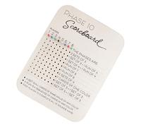 Haodream Game Wood Phase 10 Score Board with Colored Pegs Scoring Phase Card Game Score Sheets Easy to Use Light Weight Scoring