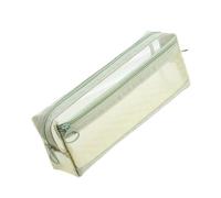 Haodream Large Capacity Pencil Case Clear Double Layer Pen Pouches Pen Holder Pencil Case Travel Cosmetic Bag for Travel Rectangular Pouches