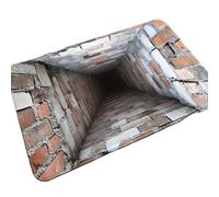 Haodream Modern Absorbent 3D Optical Illusion Rug for Bathrooms and Entryways Quick Dry Entry Rug