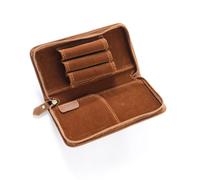 Haodream Multifunctional Pen Bag Pencil Case Stationery Bag 3 Divided Slots Leather Fountain Pen Case Pencil Organiser for School