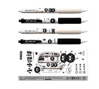 Haodream Of 4 Noise Easy Tap Pens with Cushioned Handle 0.5mm Accuracy Tip Fast Drying Ideal for Left Handed Writers High Frequency Writing Pen