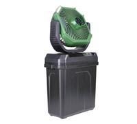 Haodream Outdoor Misting Cooling Fan, Portable Misting Fans For Outdoors, Rechargeable 6L Bucket Swing 3Spray Nozzles Remote Operated For Camping Patios Activity, Battery Power Camping Fans Misters