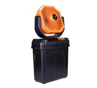 Haodream Outdoor Misting Cooling Fan, Portable Misting Fans For Outdoors, Rechargeable 6L Bucket Swing 3Spray Nozzles Remote Operated For Camping Patios Activity, Battery Power Camping Fans Misters