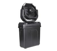 Haodream Outdoor Misting Cooling Fan, Portable Misting Fans For Outdoors, Rechargeable 6L Bucket Swing 3Spray Nozzles Remote Operated For Camping Patios Activity, Battery Power Camping Fans Misters