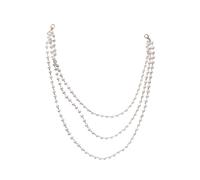 Haodream Trendy 2 Layer Imitation Pearls Y Necklace Elegant Accessory for Women Great Anniversary or Birthday Multiple Strands Necklace
