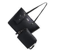Haodream Trendy Women ' s 3pcs Handbags Set Casual Top Handle Bags, Black