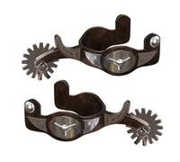 Haodream Western Boot Spur in Durability Stainless Steel with Exquisites Hand Carved for Gentle Horse Cycling Guidance Training Spur
