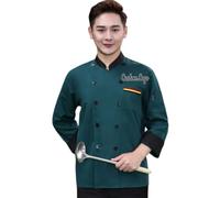 haoduanduan Custom Chef Coat Jacket Men's Personalized Short/Long Sleeve Classic Chef Coat with Traditional Buttons