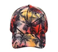 haoduanduan Custom Embroidered Logo Graffiti Baseball Cap Custom Personalized Text Dad Palm Tree Hats for Men & Women Strap Closure