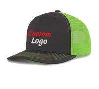 haoduanduan Custom Richardson 112 Mesh Trucker Hat Baseball Cap Custom Embroidered Personalized Logo Text Dad Hats for Men Women Grey/Green