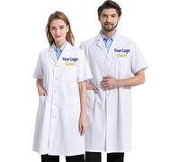 haoduanduan Custom Science Lab Coat with Personalized Embroidered Name and Scientific Method Embroidery Design For Men & Women