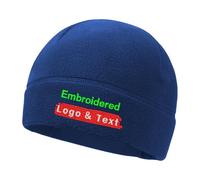 haoduanduan Custom Skull Cap Helmet Liner Winter Thermal Cycling Caps for Men Women Personalized Embroidered Name Running Beanies Hat Blue