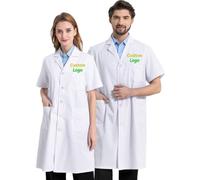 haoduanduan Personalized Lab Coat for Men & Women - Embroidered Doctor Coats with Name & Logo - For Medical Professionals and Students
