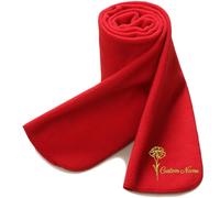 haoduanduan Personalized Super Soft Warm Scarf with Embroidered Birth Flower and Text Fashion Accessory Birthday Christmas Gift for Couple Family