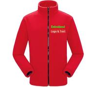 haoduanduan Women Sweatshirt Jacket Custom Embroidery Design Your Own Logo Texts Accord Microfleece Jackets For Men Women Warm Coat