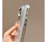 HAOFUGUI Glitter Bling Case for OPPO K11 5G / Oneplus NORD CE3, Sparkly Shockproof TPU Soft Cover with Diamond Camera Frame, Women Girls Slim Phone Protective Shell-Silver