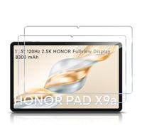 Haofun Screen Protector Compatible with Honor Pad X9A/X9, 2 Pieces Tempered Glass, 9H Hardness Anti Scratch Protective Film, Ultra HD Bubble Free