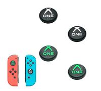 Haofun Silicone Joystick Caps for Nintendo Switch 2 (2025), 4 Pieces Silicone Joystick Thumb Stick Grips Cap Protective Cover, Enhances the Gaming Experience (for Xone Hat - Green + White)
