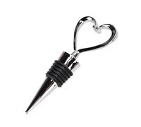 Haofy 10 Heart Wine Stopper Set with Bags, Thank You Cards, Rope for Wedding Anniversary Love Design Beverage Bottle Stoppers