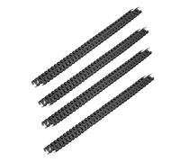 Haofy 100Pcs 7.9mm Diameter Spiral Binding Coils Strong Nylon Coated Loop Wire Binding Spines 40 Sheet Capacity for Documents (Black)