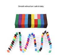 Haofy 100Pcs Baby Wooden Block Toy, & Odorless Material, Enhances Handeye Coordination, for Kids Interesting Game