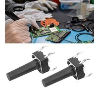 Haofy 100PCs Micro Button Momentary Tactile Switch Light DIP Button Switch for Practical Use Engineering Plastic Material