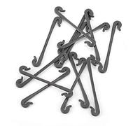Haofy 100Pcs Tight Vegetable Grafting Clips - Superior Plastic Garden Fixing Clamp for Plant Growth - Suitable for Grape and Tomato Growers, Black