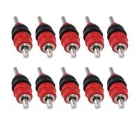 Haofy 10pcs Automatic Chicken Waterer Stainless Steel Plastic Nipple Drinker for Hens Ducks Quail Backyard Coop Farm Use Efficient Water Access Screw-In Installation Fits All