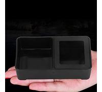 Haofy 10pcs Reptile Feeder, Double Dish Design, Mini Mealworm Bowl for Tortoise Gecko Iguana Lizard, Plastic Feeding and Watering Shelters