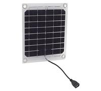 Haofy 10W Solar Panel Transparent Design Dual Sided USB Output for Outdoor Travel and Camping with Microprocessor Slow Charging