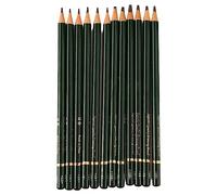 Haofy 12-Piece Professional Sketch Pencils Set 12B to 2H Graphite Pencils - Artist Grade Kit with Comfortable Grip and Break-Resistant Core for Artists Students