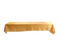 Haofy 145x320cm Rectangle Tablecloth, Stain-resistant Table Cloth Cover in Washable Polyester - Great for Buffet Table, Parties, Holiday Dinner, Wedding & More(Gold)
