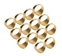 Haofy 14Pcs Adjustable Copper Sewing Thimbles, Needle Protector for Hand Sewing Leather and Quilting