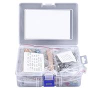 Haofy 1500PCS Electronic Component Assortment Kit, Resistors Capacitors LEDs Diodes Transistors, with Plastic Storage Box, for Circuit Design Prototyping Repair Projects