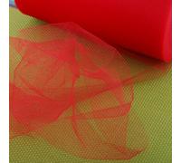 Haofy 15cm Tulle Roll,100 Yards Tulle for Wedding Decorations, Polyester Fabric Craft Ribbon Spool with Multiple Colors, Convenient Usage, Ideal for Special Occasions (C17 Big Red)