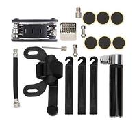Haofy 16-in-1 Multifunctional Bicycle Pump Set with Innovative Hose Maximum Pressure 120psi Easy to Carry and Install Cycling Accessories Black/Silver 9.8cm (Black)