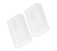 Haofy 2 Pack Battery Storage Box ABS Battery Organizer Case Holds 2 AA or AAA Batteries Snap Closure Lightweight Compact Design for Home Office Workshop Travel