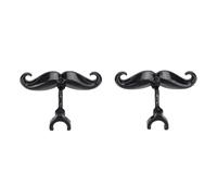 Haofy 2 Pcs Funny Trombone Mustache Attachment Novelty Clamp On Euphonium Mouthpiece for Band Gigs, Music Pranks Marching Performances for Musicians, Band Directors Comedy Lovers