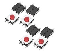 Haofy 200Pcs Durable Tactile Push Button Switch Mini Micro Switch for Electronic Product Car Remote Key, Brass Material