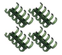 Haofy 20Pcs Plastic Comb Binding Rings 11mm Coil Bindings for Office School Document Organization Secure Paper Holding with 5 Holes 0.43 Inch Size Ideal Reports Presentations Home Use (Green)