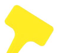 Haofy 20PCS T Shape Garden Labels Thick PP Plant Tags for Identification for Flower Pots Succulents Vegetables Indoor Outdoor Gardening Organization Tool for Home Gardeners (Yellow)